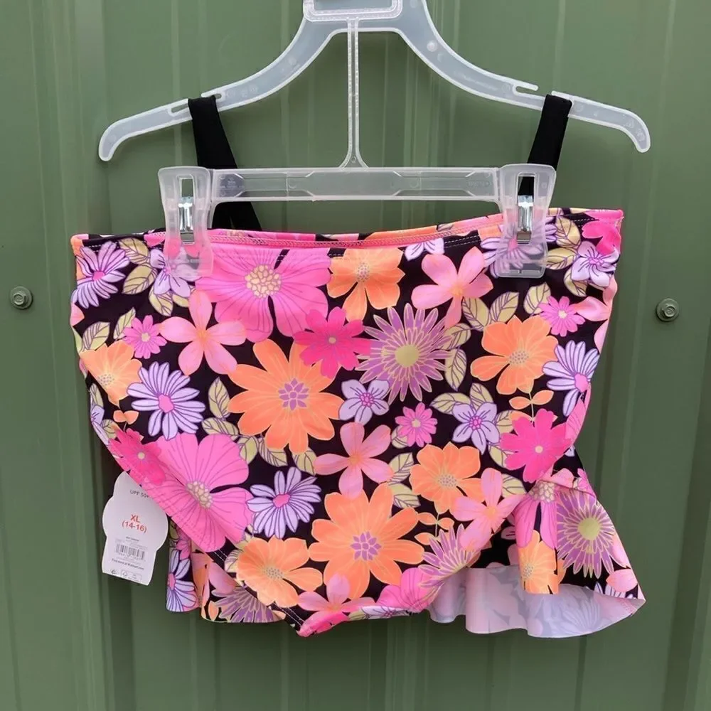 Girls Flounce Bikini & Tankini Bathing Suit Swimsuit 2-Pack Size L 10/12 Plus